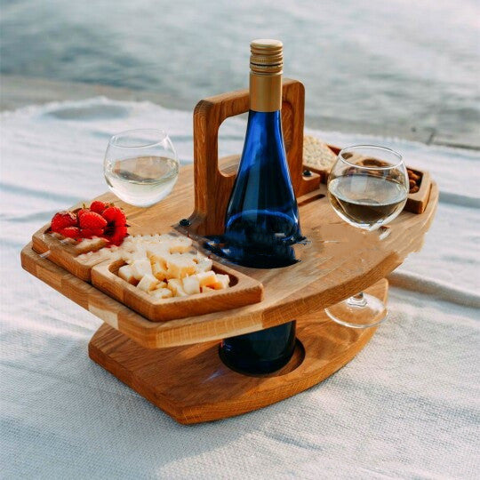 Portable Picnic Wine Tray