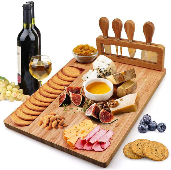 Bamboo cutting board tray